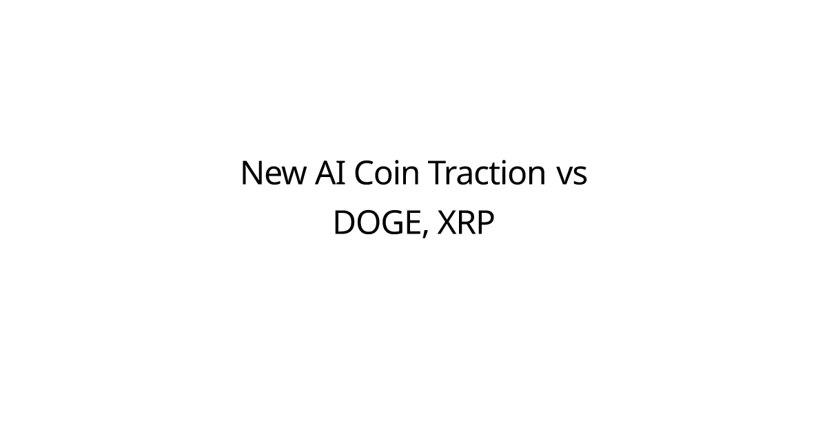 New AI Coin Traction vs DOGE, XRP